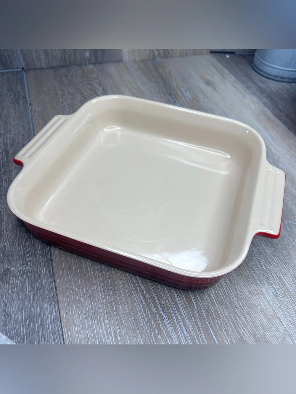 Le Creuset Red Stoneware Baking Set Oval Square Rectangular Premium Bakeware